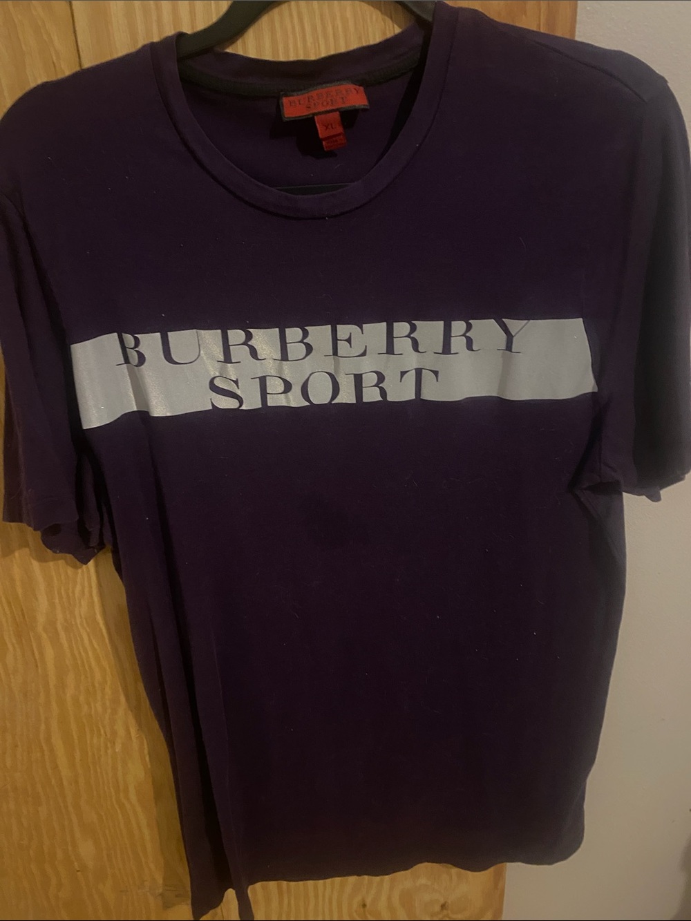 Burberry Sport Men's Purple Logo T-Shirt XL